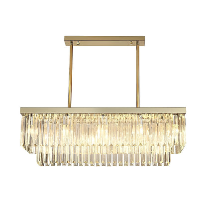 Modern 3 Level Dimmable Crystal LED Chandelier