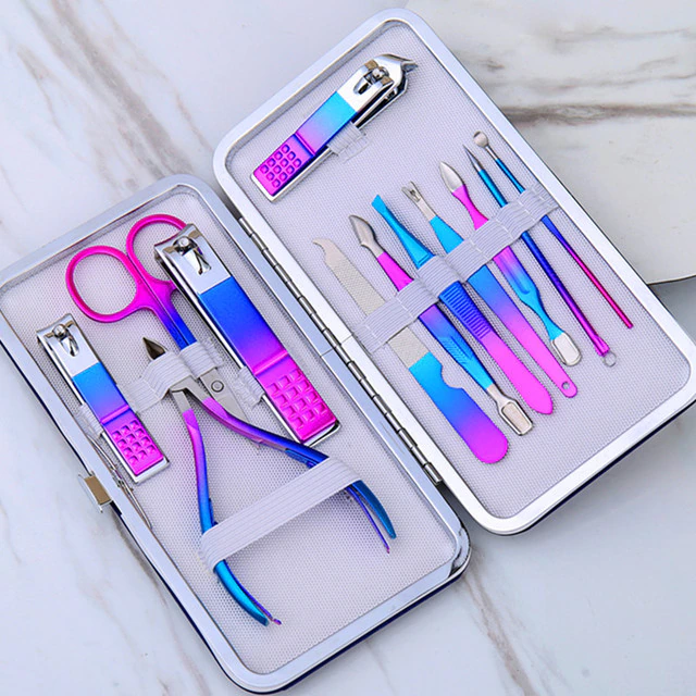 Kit de soin des ongles en acier inoxydable de qualité supérieure