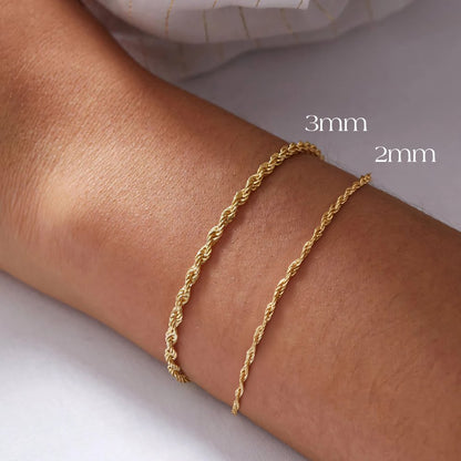Lovely Matching Rope Chain Couple Bracelet Set - Halri