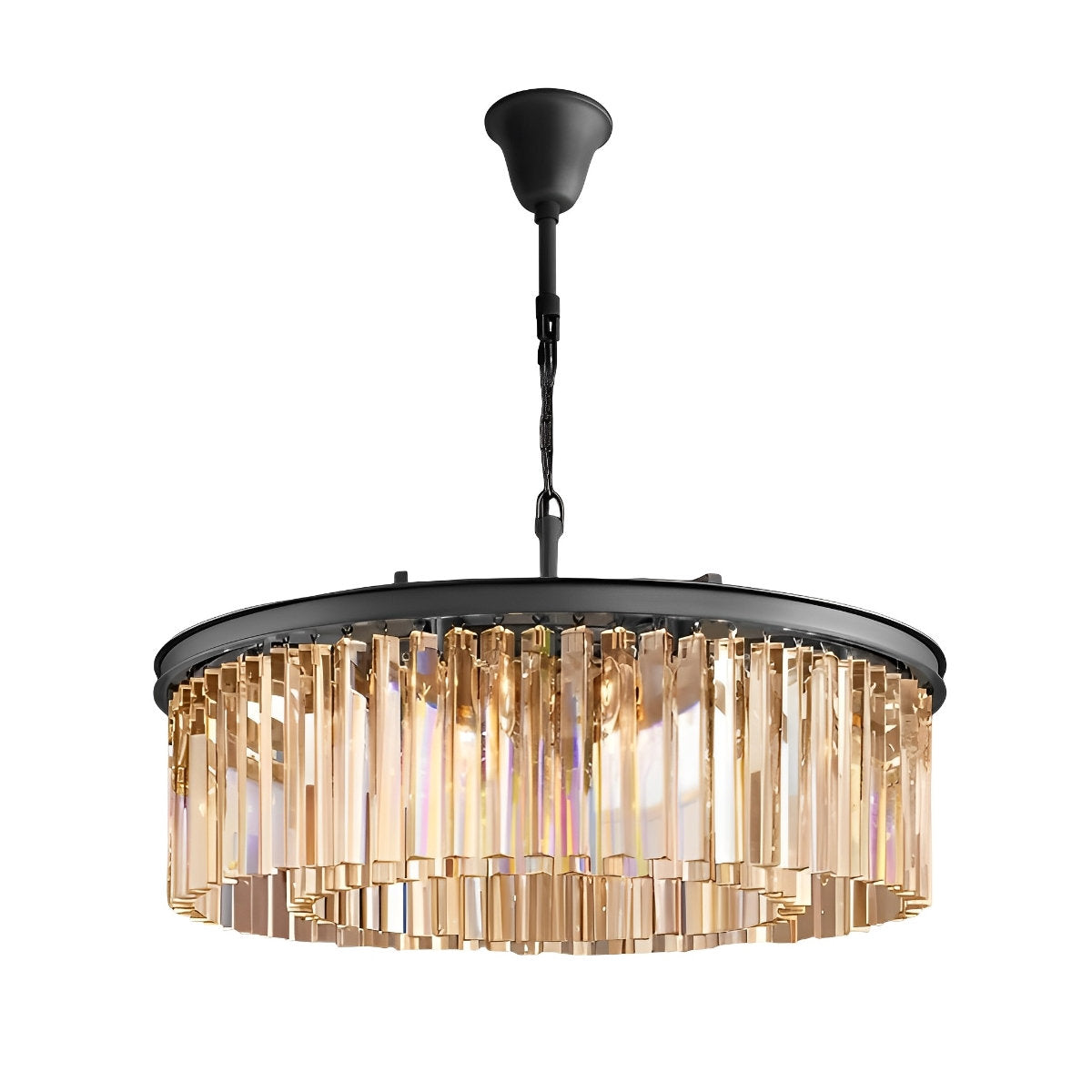 Rustic Glass Drop Vintage Country Chandelier