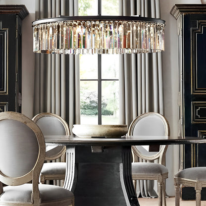 Rustic Glass Drop Vintage Country Chandelier