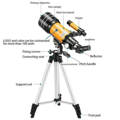 Easy Setup Kids Telescope with Portable Tripod