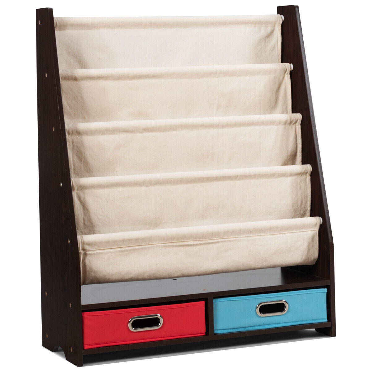 Childrens Storage Bookcase Toy Shelf Unit