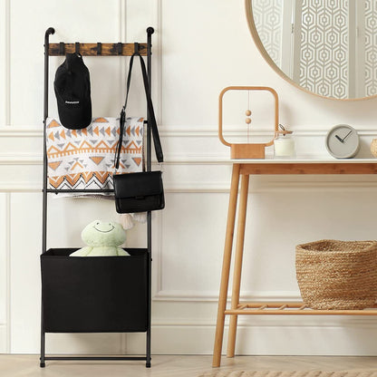Space Saving Folding Blanket Ladder Storage Rack
