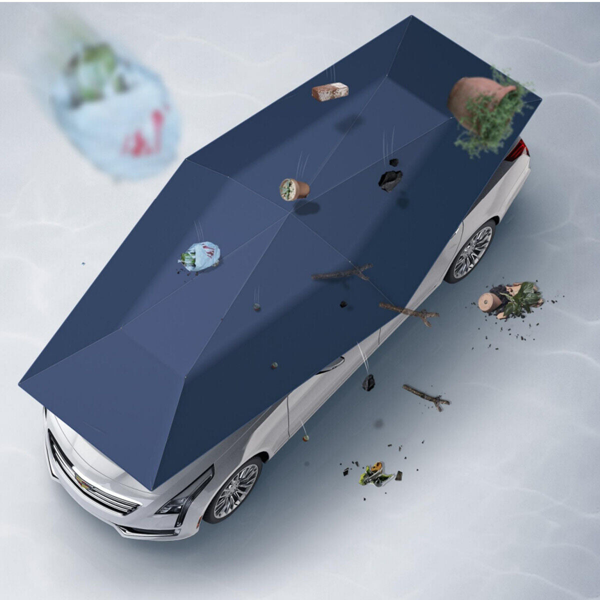 Easy Install Car Sun Shade Canopy Umbrella