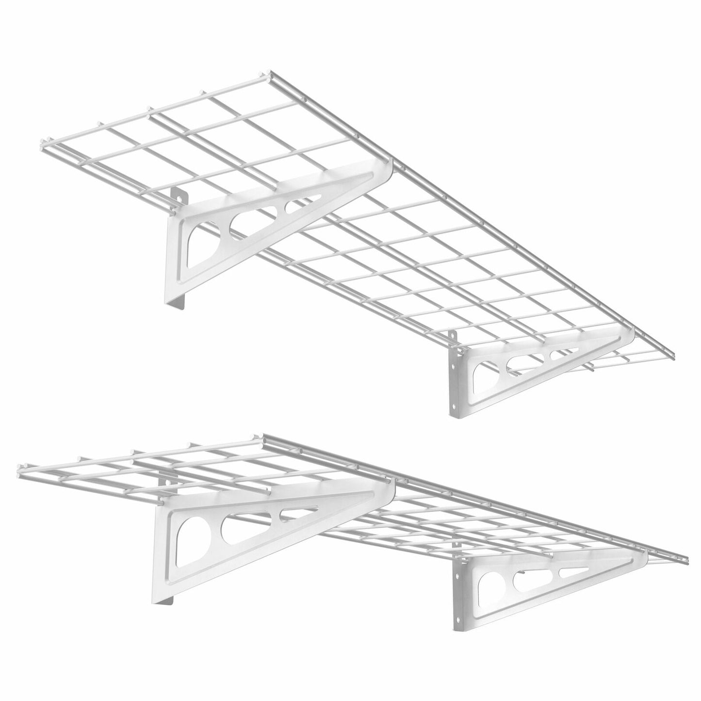 Heavy Duty Garage Wall Shelf Storage Rack 2 Piece