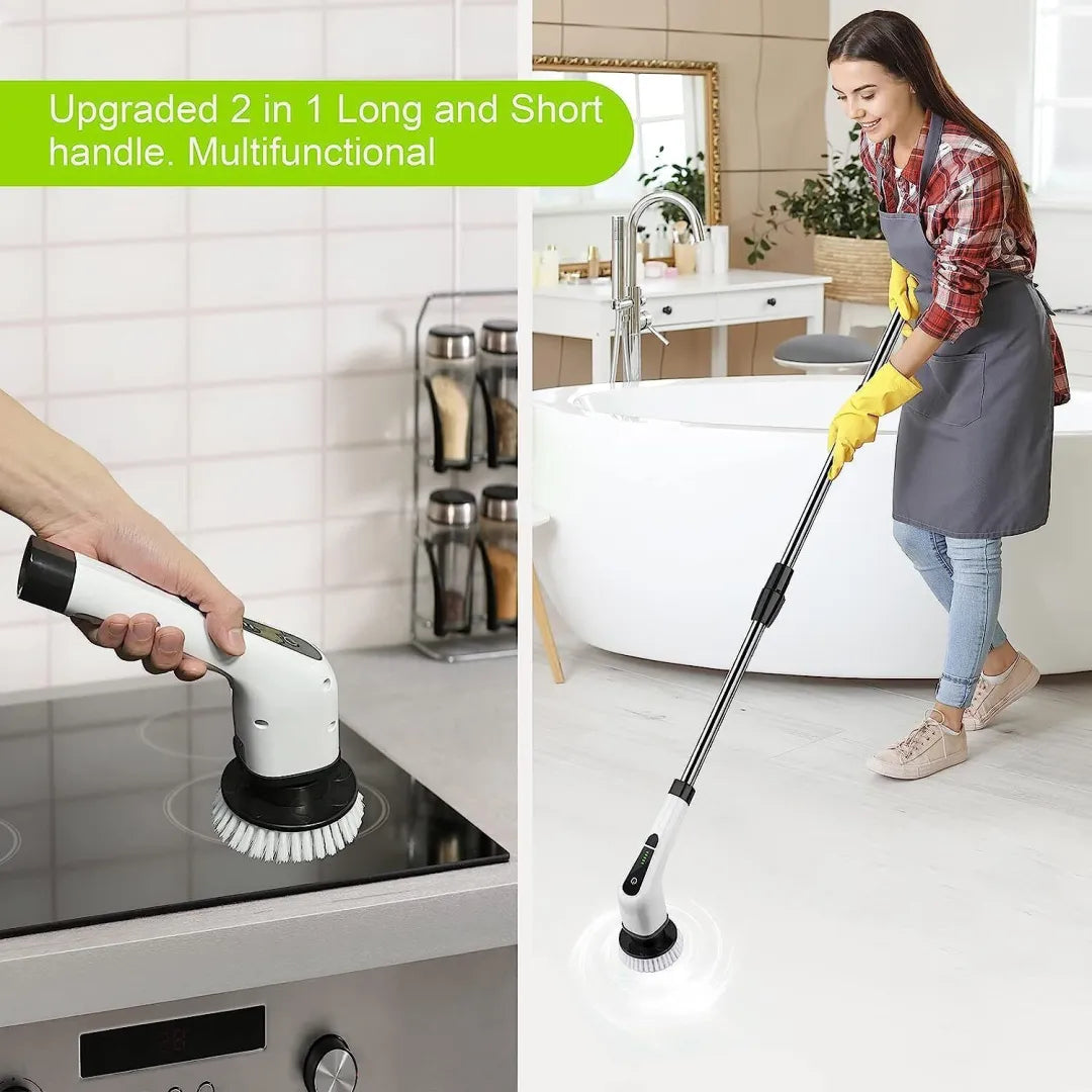 Rechargeable Spin Cleaning Brush with 7 Interchangeable Heads