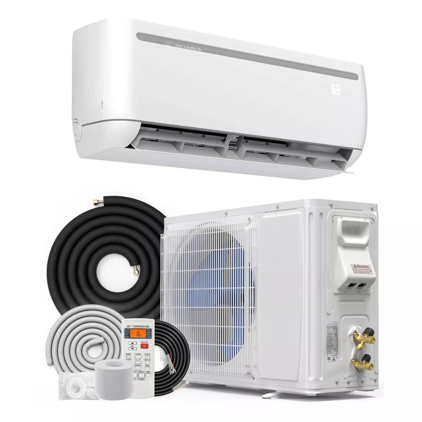 Compact Wifi Ductless Air Conditioner Heating System - Halri