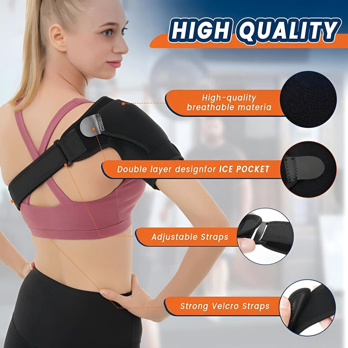 Comfortable Shoulder Support Strap Injury Relief