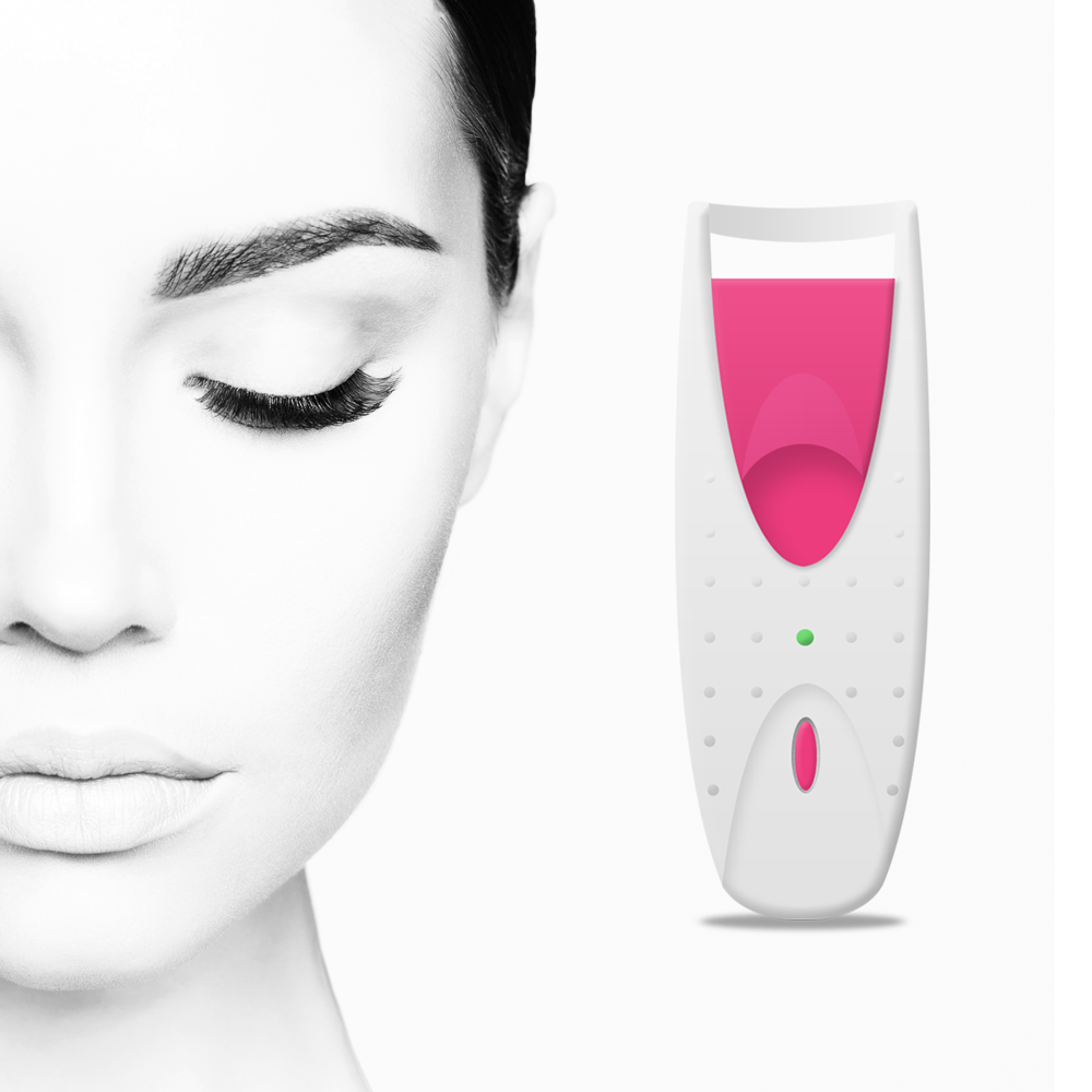 Compact Heated Eyelash Curler and Mascara Setter