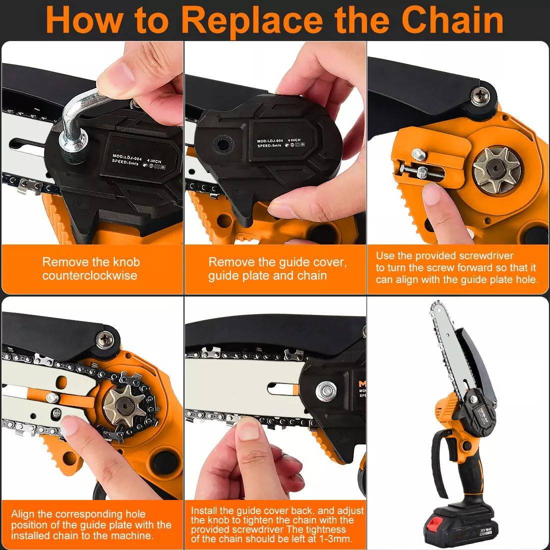 Portable Compact Battery Chainsaw