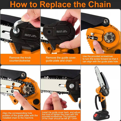 Portable Compact Battery Chainsaw