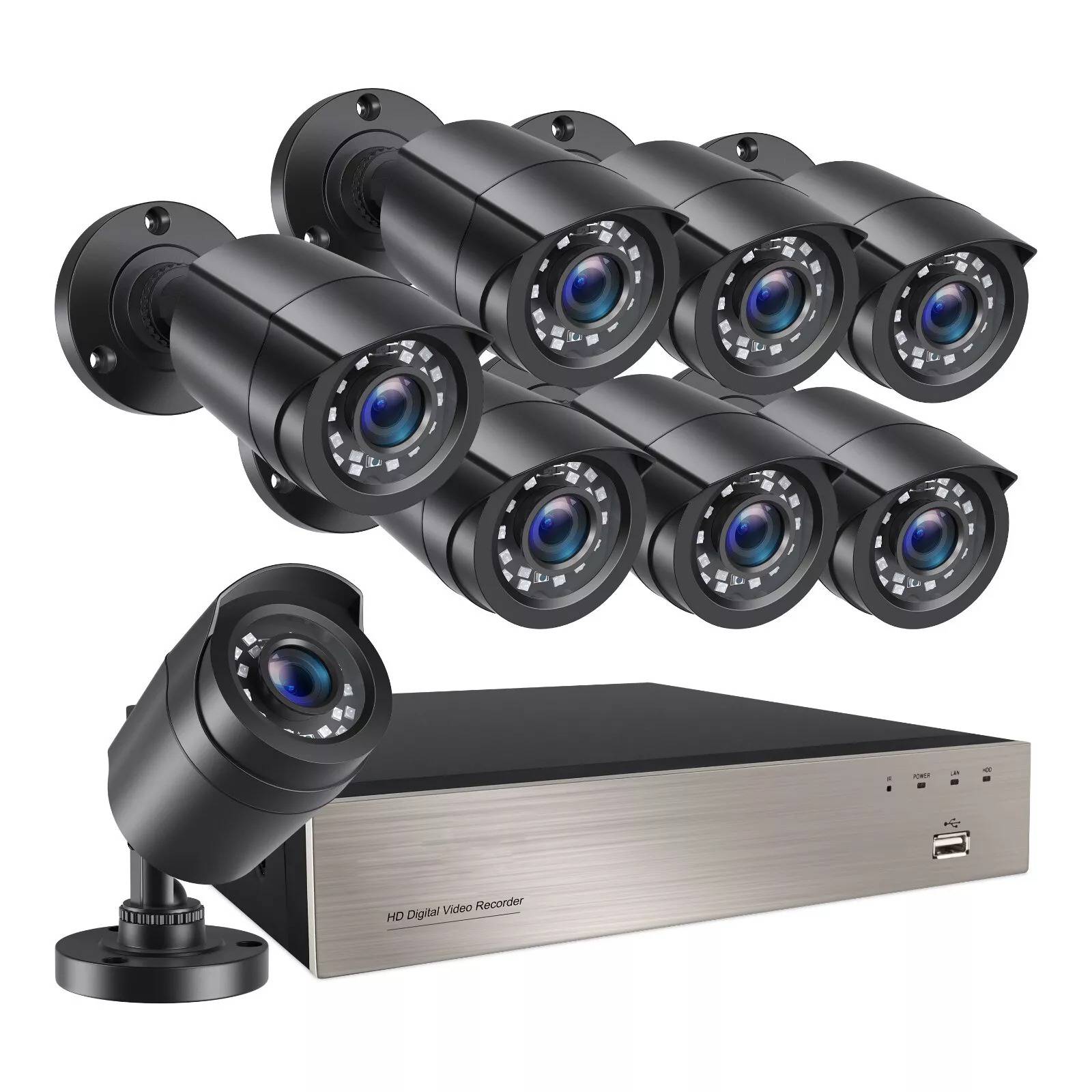 Wireless Home Surveillance Camera System with Night Vision - Halri