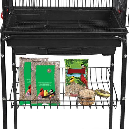 Portable Large Birdcage Parrot Stand