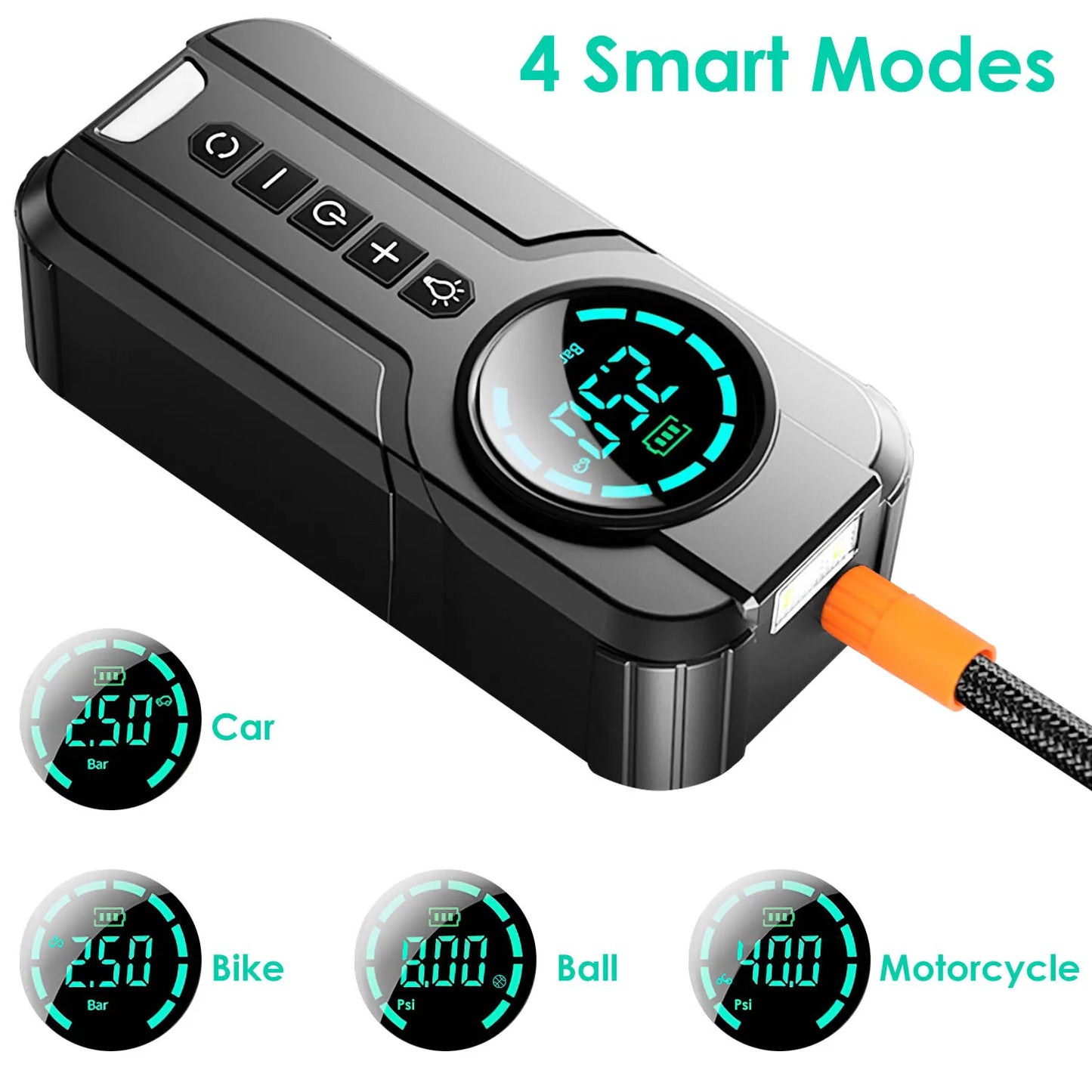 Compact Auto Tire Inflator Pump