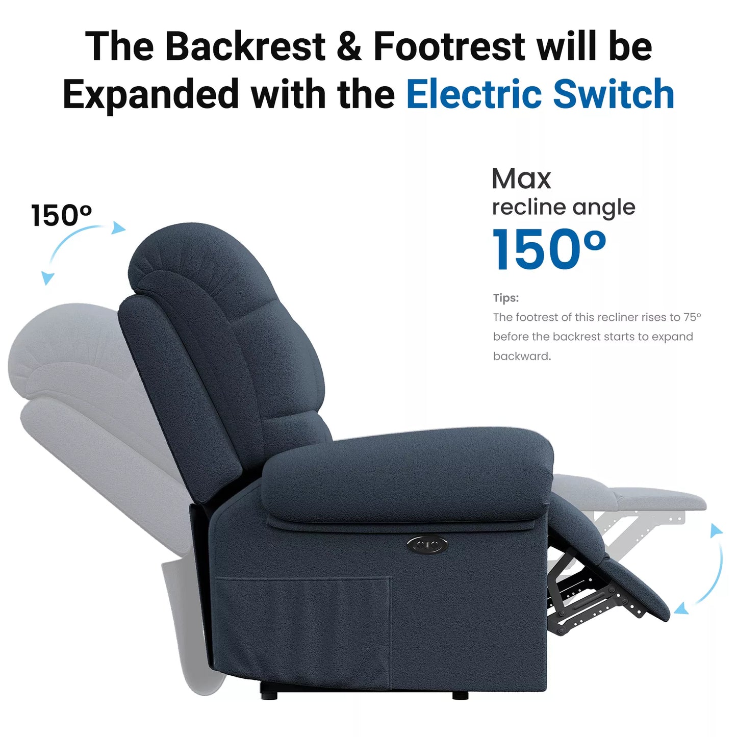 Comfortable Electric Reclining Armchair for Home