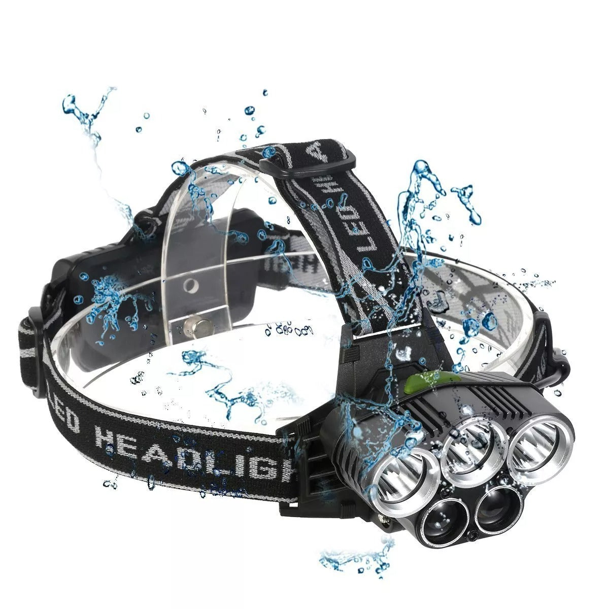 Battery Powered LED Flashlight Headlamp