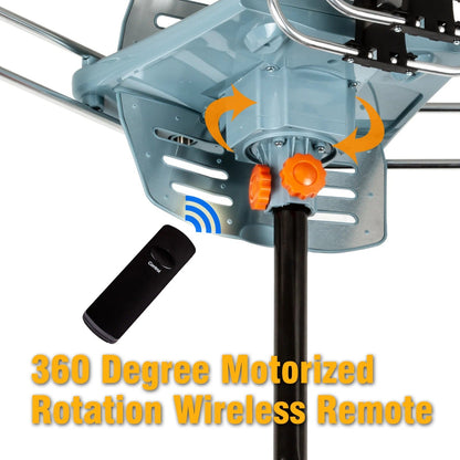 Strong Signal Outdoor HDTV Antenna with 360 Degree Rotation