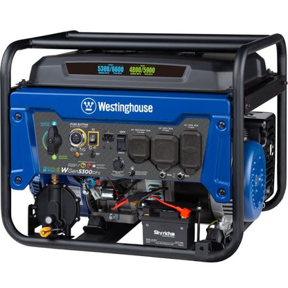 Powerful 6600W Portable Gas Generator with Remote Start