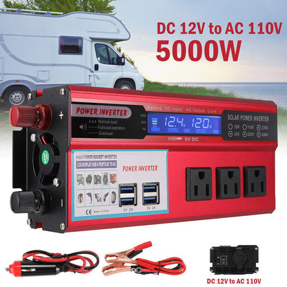 Complete 6000W Home Solar Power System 110V Grid Tie Kit