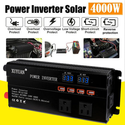 Complete 6000W Home Solar Power System 110V Grid Tie Kit