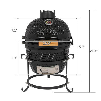Portable Charcoal BBQ Grill Smoker Pit