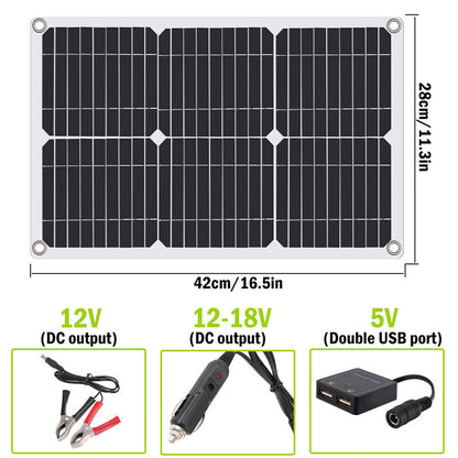 Complete 6000W Home Solar Power System 110V Grid Tie Kit