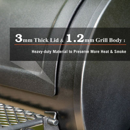 Big Steel BBQ Smoker Grill Outdoor Heavy Duty