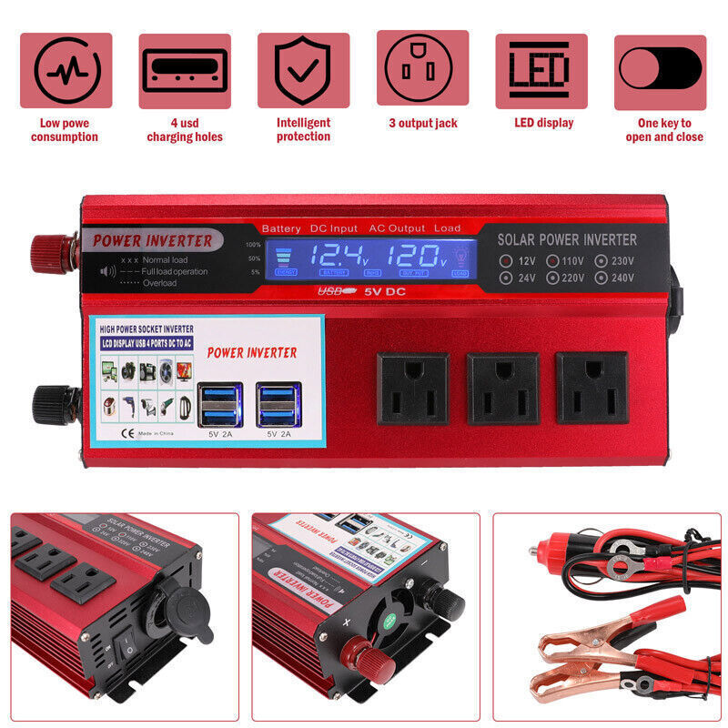 Complete 6000W Home Solar Power System 110V Grid Tie Kit