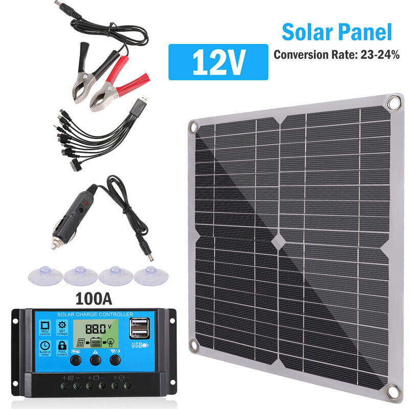 Complete 6000W Home Solar Power System 110V Grid Tie Kit