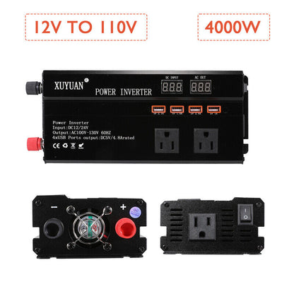 Complete 6000W Home Solar Power System 110V Grid Tie Kit