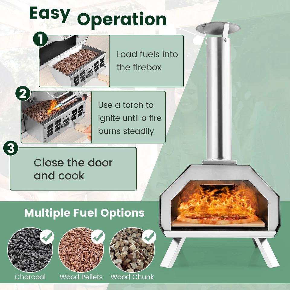 Outdoor Brick Pizza Cooker