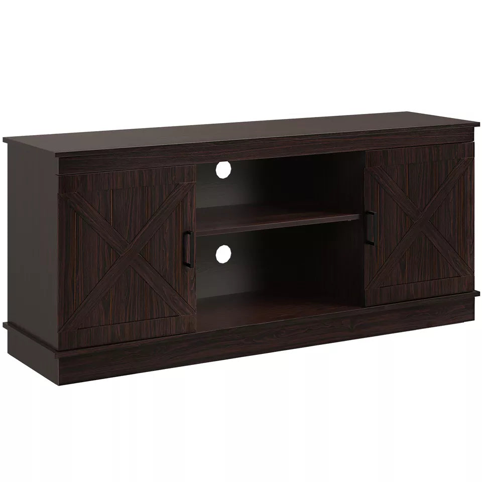 Rustic Coffee Station Cabinet With Shelves