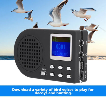 Compact Digital Bird Caller MP3 Player with LCD Screen