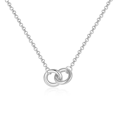 Collier délicat en argent sterling avec chaîne infini