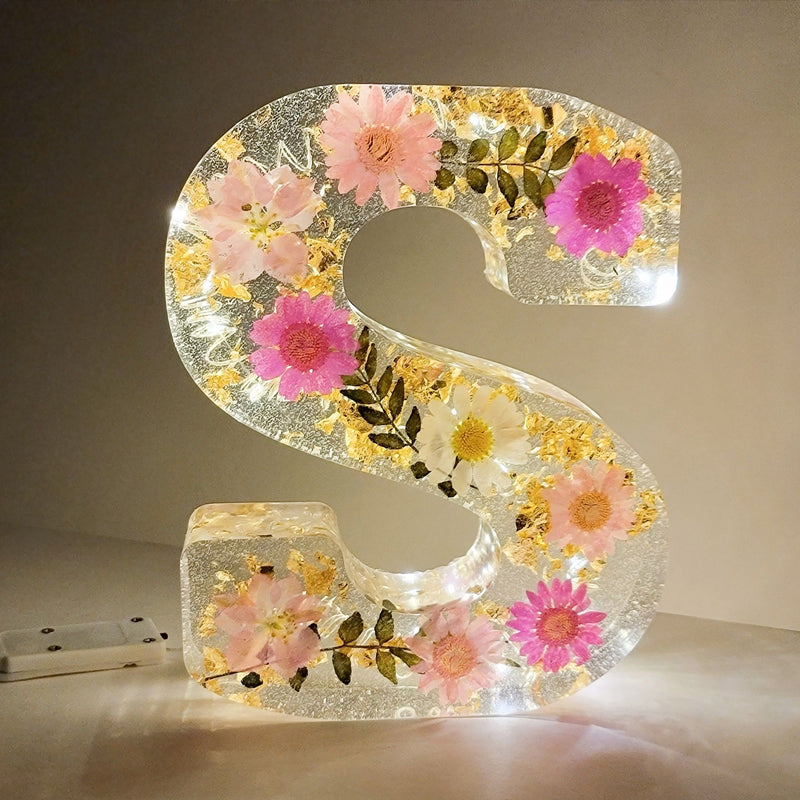 Lampe de table à guirlande florale jolie