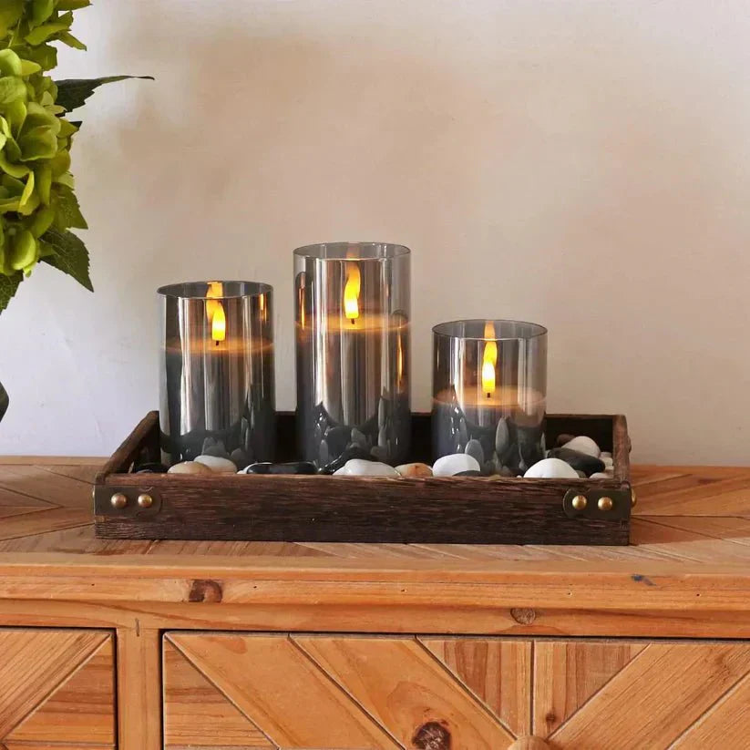 Bougie LED à lumière chaude et relaxante pour une ambiance chaleureuse à la maison