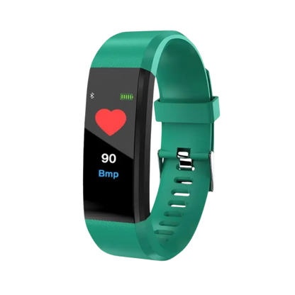 Montre connectée élégante pour seniors, avec moniteur de fréquence cardiaque 