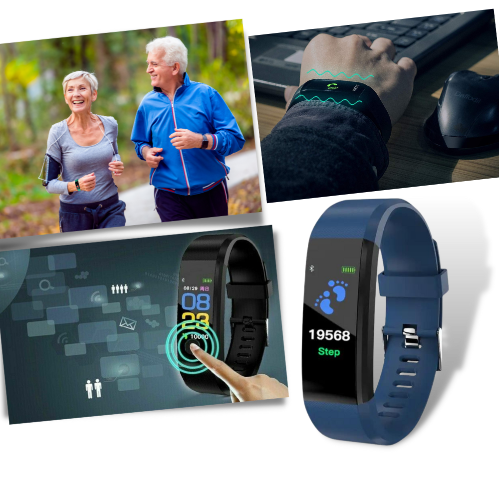 Elegant Senior Fitness Smartwatch with Heart Rate Monitor - Halri