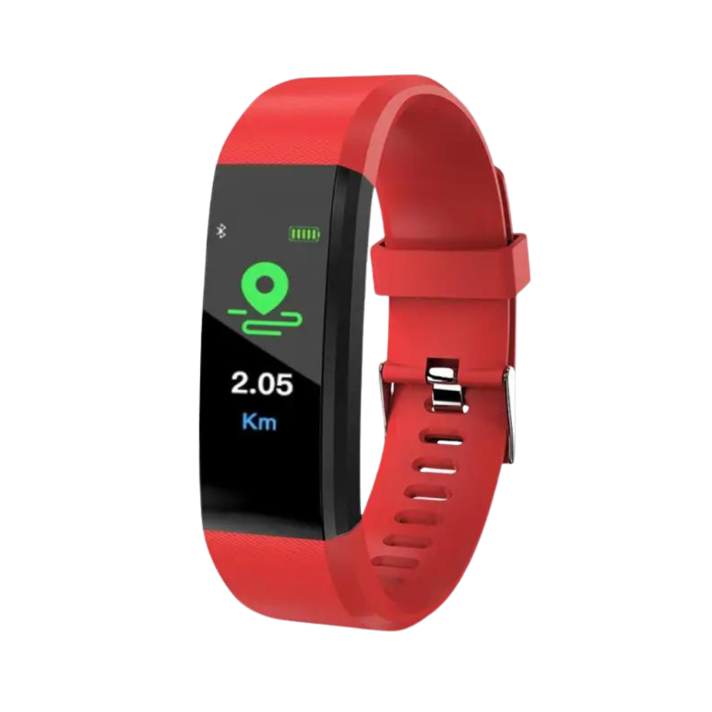 Montre connectée élégante pour seniors, avec moniteur de fréquence cardiaque 
