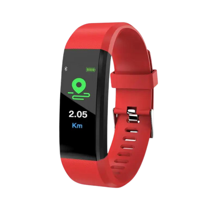 Montre connectée élégante pour seniors, avec moniteur de fréquence cardiaque 