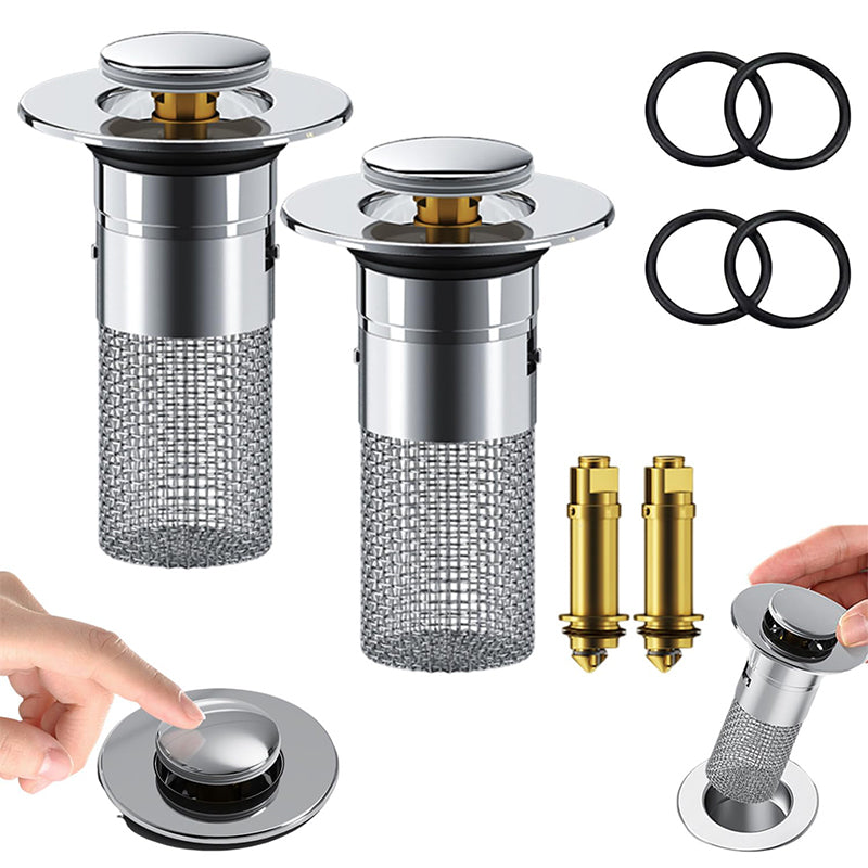 Filtre à cheveux facile à nettoyer pour lavabo 