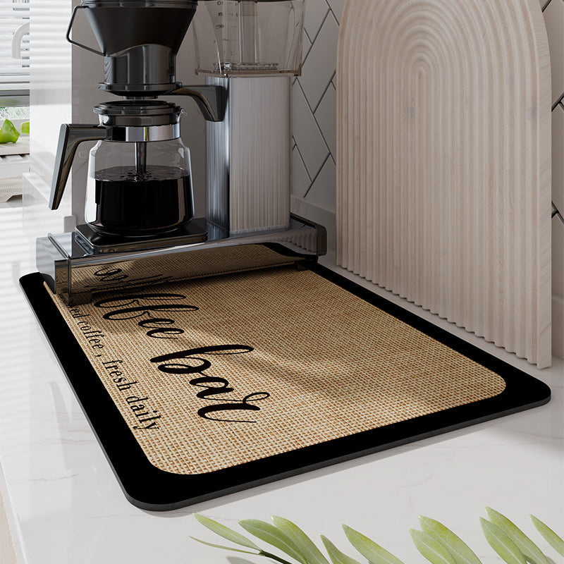 Tapis de cuisine à séchage rapide pour comptoirs