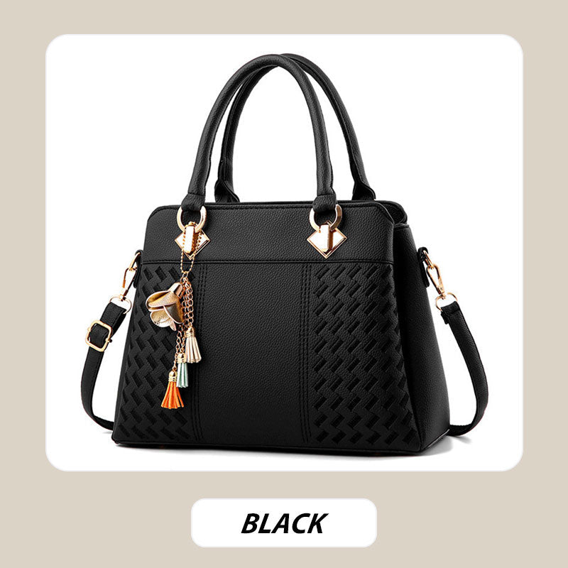 Sac à main élégant pour femme avec détail à pompon