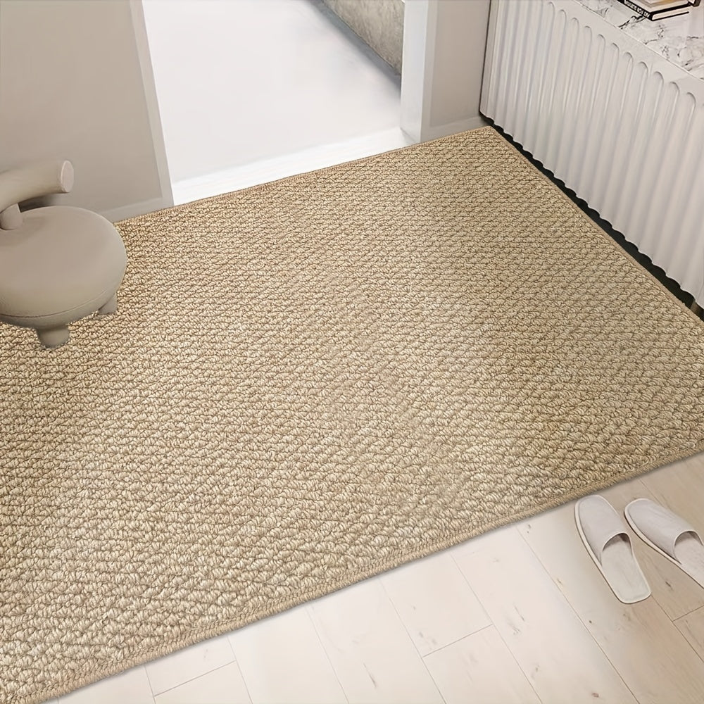 Soft Plush Entrance Mat - Washable Non Slip Door Rug