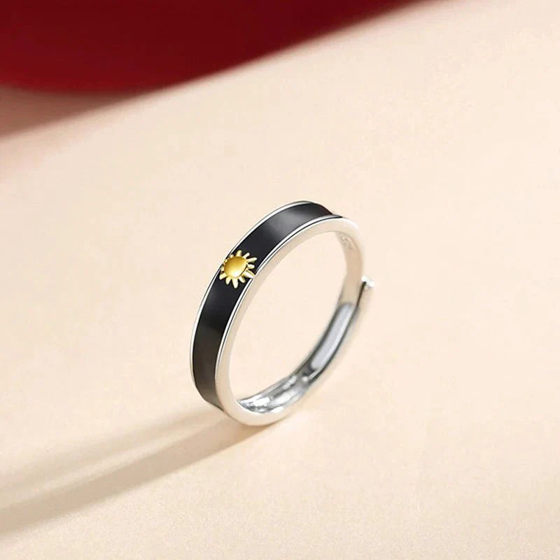 His & Hers Moon Star Couple Rings - Halri
