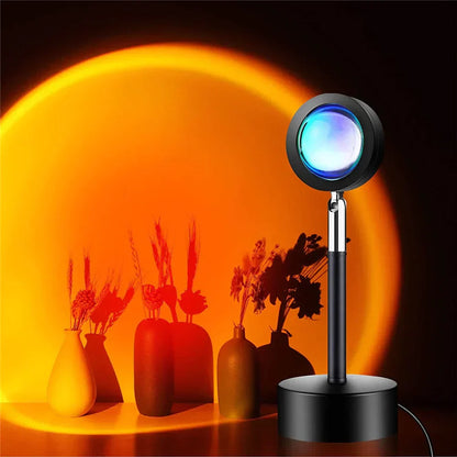 Lampe de table globe colorée à 4 lumières