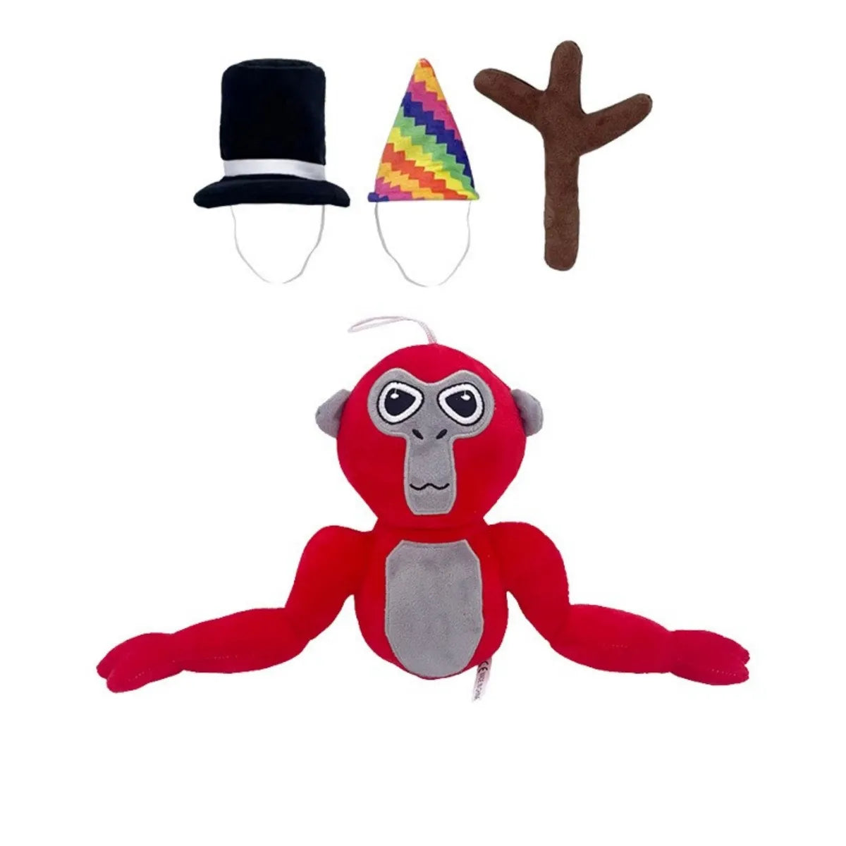 Peluche singe amusante et colorée