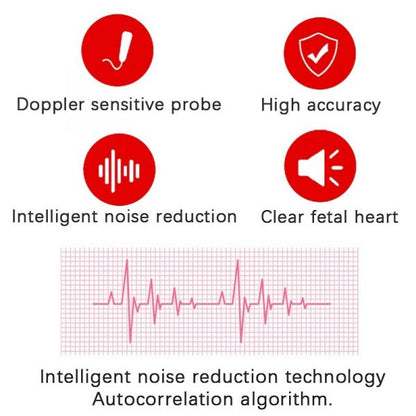 Portable Prenatal Fetal Heart Monitor with Digital Screen