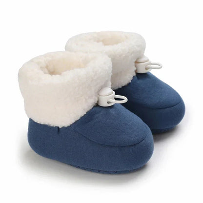 Bottes de neige confortables et isolées pour enfants avec doublure polaire chaude